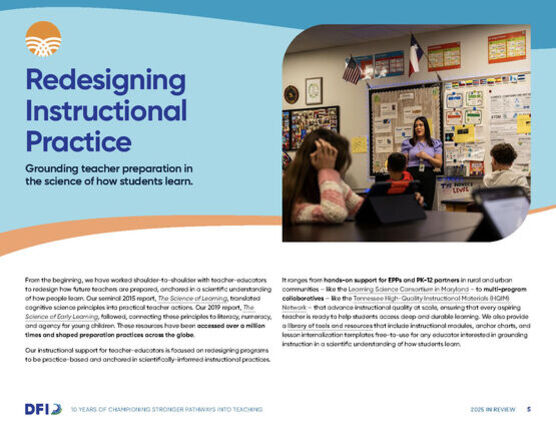 Fifth page of impact report