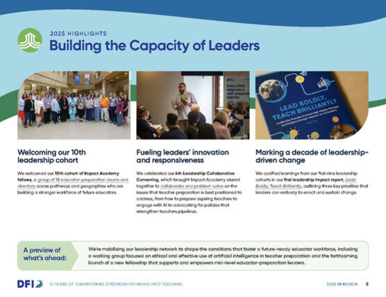 Eighth page of impact report