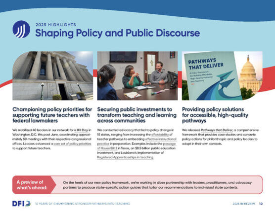 Tenth page of impact report