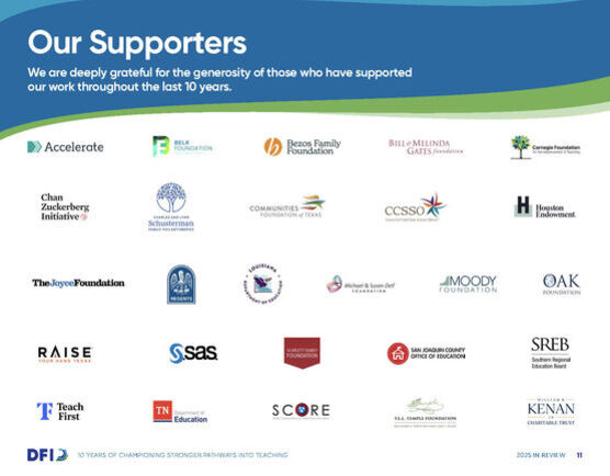 Eleventh page of impact report